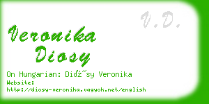 veronika diosy business card